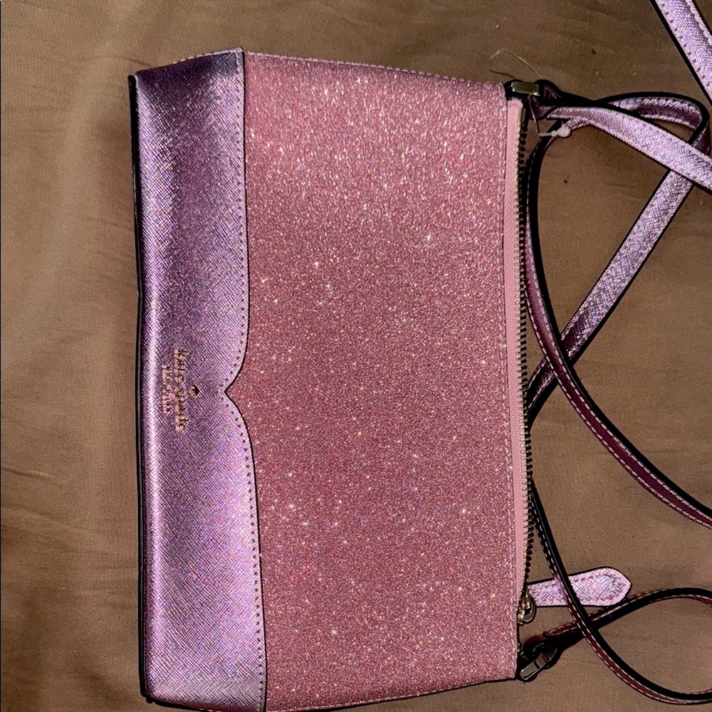 Kate Spade Pink Glitter Crossbody Bag